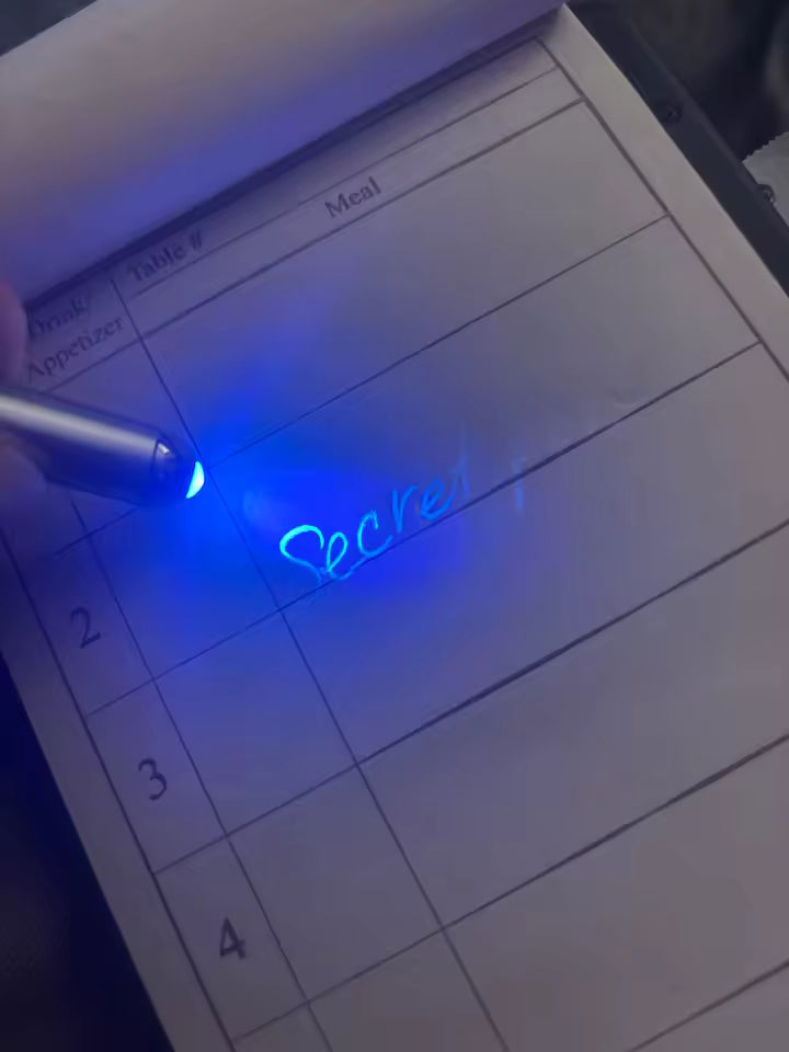 SecretNote™ – Invisible Magic Pen with Built-In UV Reveal Light